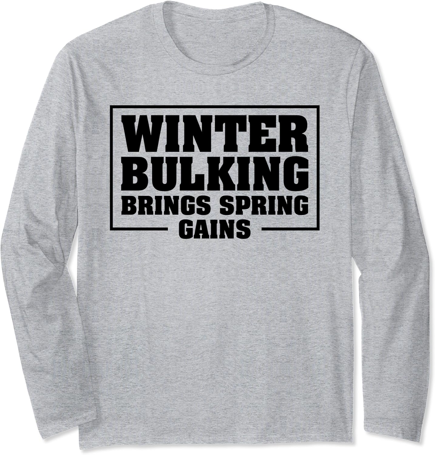 Winter Bulking Funny Weight Lifting Bodybuilding Long